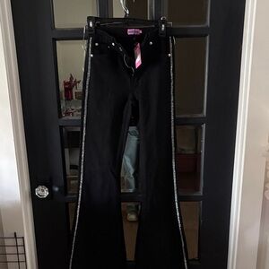 Edikted Black Denim with Silver Accents